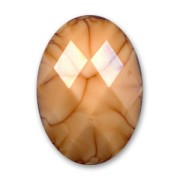 Cabochon sfaccettato in resina mm. 18x13 Caramella|raw }}