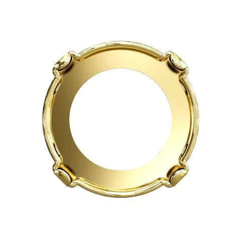 Castone PureCrystal 1122 Rivoli tondo mm. 14 dorato