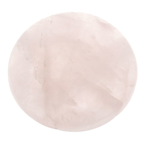 Cabochon rotondo 30mm Quartz rose x1
