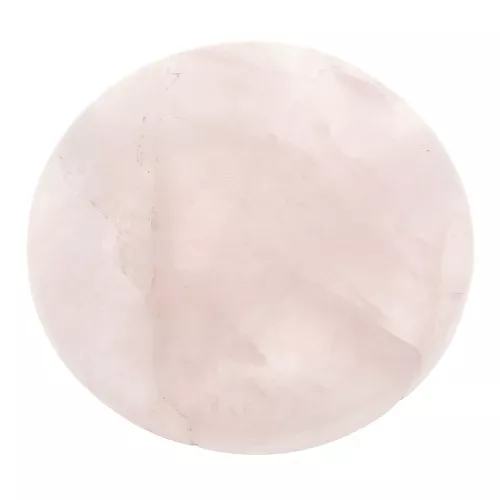 Cabochon rotondo 30mm Quartz rose x1
