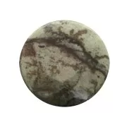 Cabochon rotondo 25mm Jaspe Picasso x1