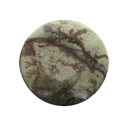 Cabochon rotondo 25mm Jaspe Picasso x1
