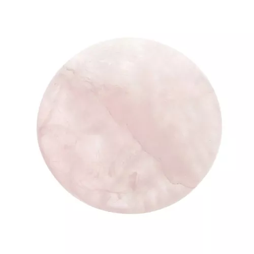 Cabochon rotondo 25mm Quartz rose x1
