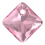 Pendente Princess Cut PureCrystal 6431 9 mm Rosa x1|raw }}