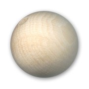 Perla tonda in legno mm. 30 x 1