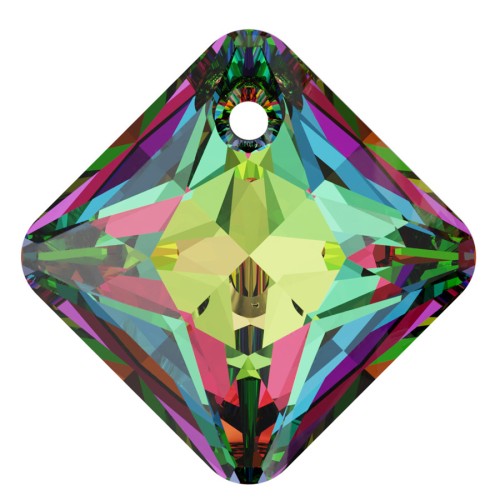 Pendente Princess Cut PureCrystal 6431 9 mm Crystal Vitrail Medium x1
