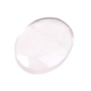 Cabochon ovale sfaccettato 8x6 mm Quartz rose x1|raw }}
