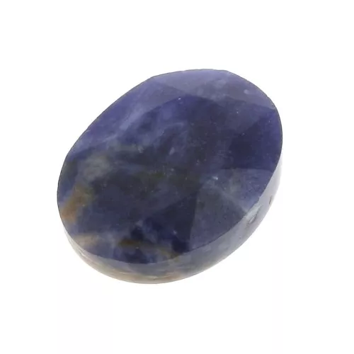 Cabochon ovale sfaccettato 8x6 mm Sodalite x1