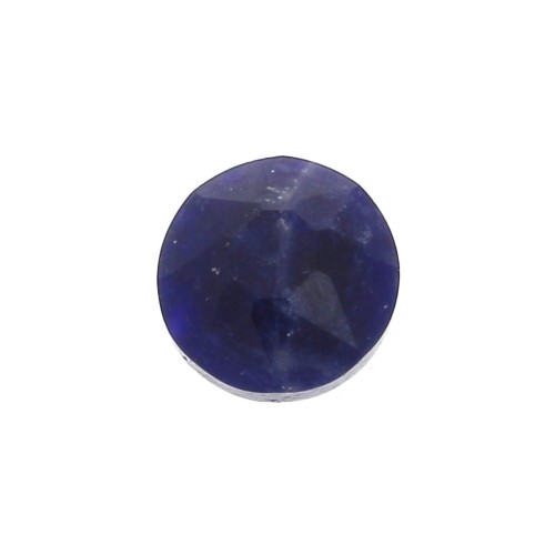 Cabochon rotondo sfaccettato 6mm Sodalite x1