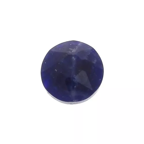 Cabochon rotondo sfaccettato 6mm Sodalite x1
