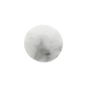 Cabochon rotondo sfaccettato 6mm Howlite x1|raw }}