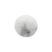 Cabochon rotondo sfaccettato 6mm Howlite x1