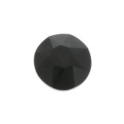 Cabochon rotondo sfaccettato 6mm Black Onyx x1