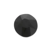 Cabochon rotondo sfaccettato 6mm Black Onyx x1