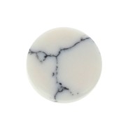 Paletto rotondo 8 mm pietra gemma - Howlite x1|raw }}