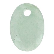 Pendente sfaccettato ovale 14x10 mm Aventurine x1