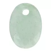 Pendente sfaccettato ovale 14x10 mm Aventurine x1