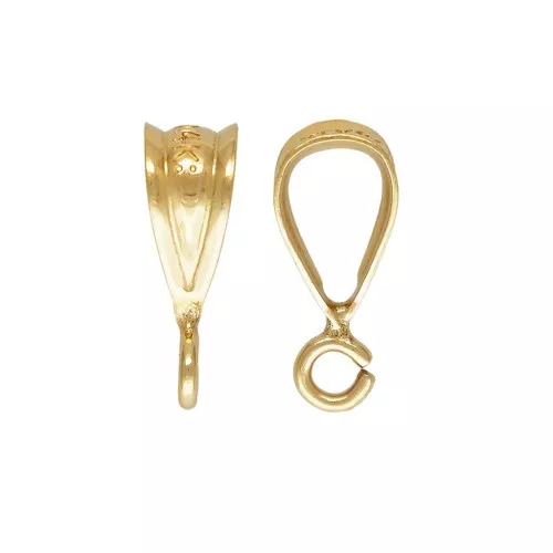 Fermaciondolo lavorato anelli aperti 9.4 mm in Gold filled x1