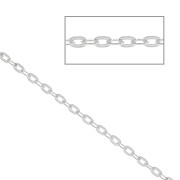 Catena maglia forçat specchio 1.6 mm in Argento 925 x50cm|raw }}
