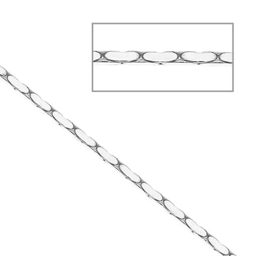 Catena maglia Paloma 1.05 mm in Argento 925 x50 cm