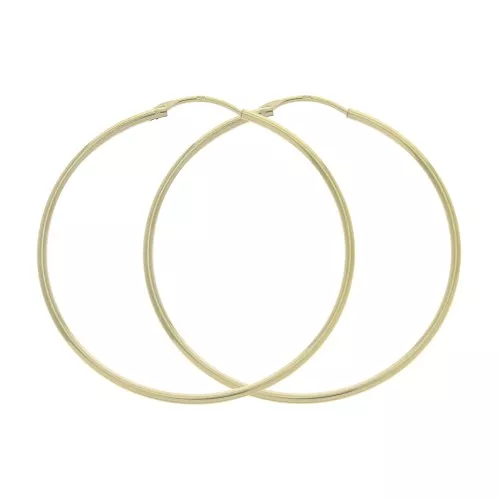 Orecchini a cerchio da decorare 31 mm Placcato oro 3 microns x2