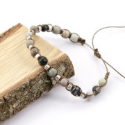 Perline Diaspro Picasso mm. 6 x15