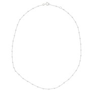 Girocollo maglia forçat alternando le palle 2.5 mm (1x1) - Argento 925 x45 cm