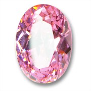 Cabochon ovale Zirconio cubico ovale mm. 18x13 Light Rose|raw }}
