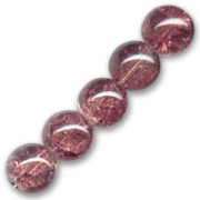 Cracked Beads mm. 12 Antic Rose x5