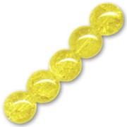 Cracked Beads mm.  6 Yellow x25|raw }}