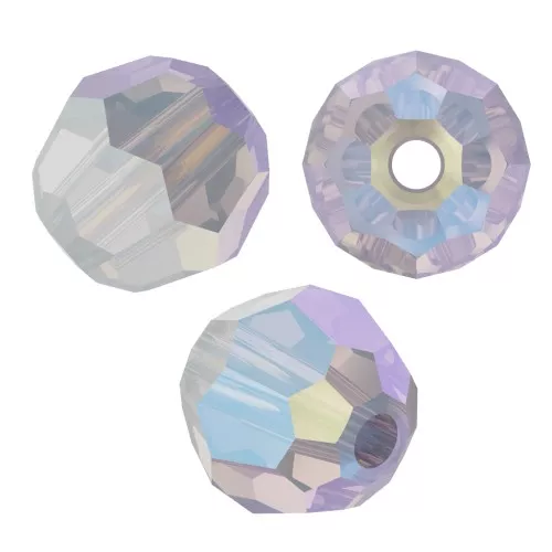 PureCrystal 5000 Perle rotonde da 4 mm - Bianco Opale Shimmer x20
