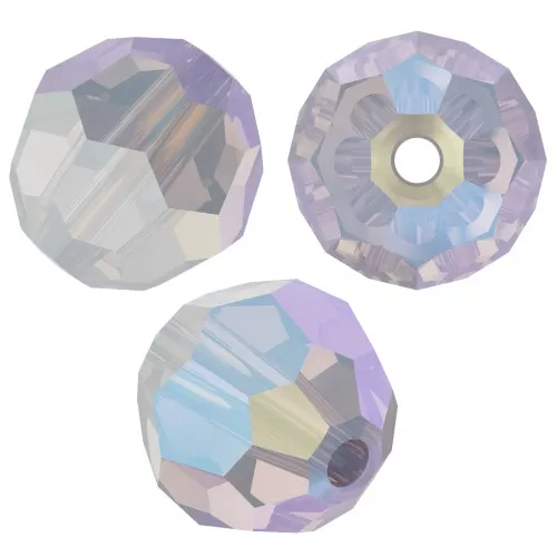 Perle rotonde PureCrystal 5000 6 mm - Bianco Opale Shimmer x6