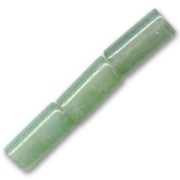 Perline Aventurina verde tubi mm. 12x6 x8|raw }}