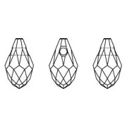 Gocce Briolette PureCrystal 6007 mm. 7x4 Crystal Golden Shadow x8
