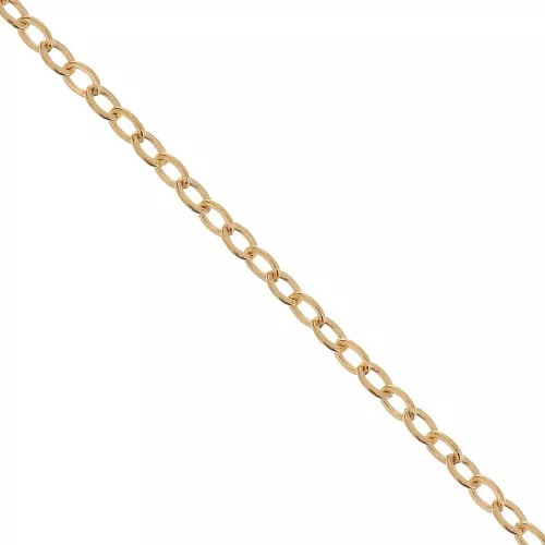 Catena maglia Forçat limée 1.9 mm Gold filled x cm.50