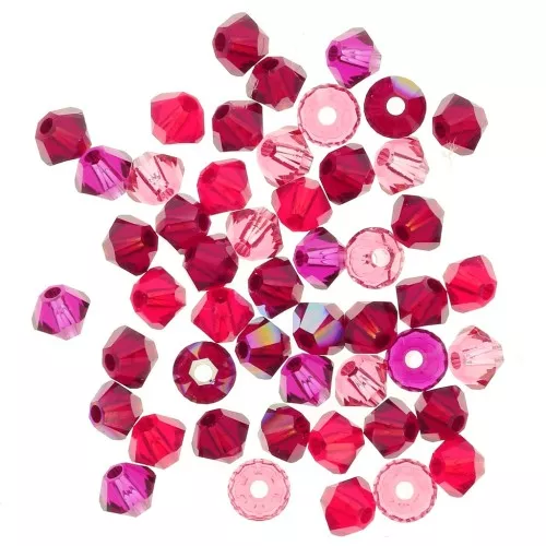 Mix di Biconi PureCrystal 5328 mm. 4 Rosso x50
