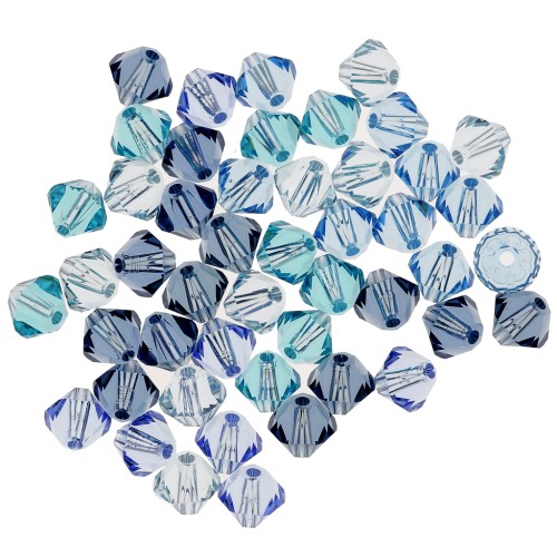Mix di Biconi PureCrystal 5328 mm. 4 Blu x50