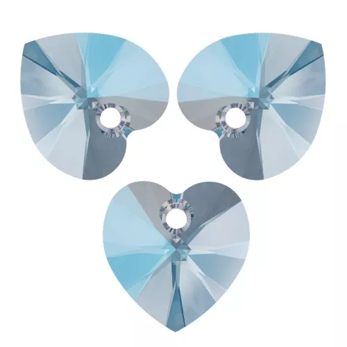 Cuori PureCrystal 6228 10,3x10 mm Aquamarine Shimmer x6
