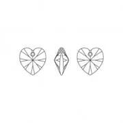 Cuori PureCrystal 6228 10,3x10 mm Aquamarine Shimmer x6