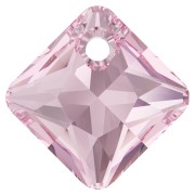 Pendente Princess Cut PureCrystal  6431 11.5 mm Light Rose x1