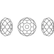 Sfera schiacciata PureCrystal 5041/A mm. 18 Mosaic Sand Opal x1