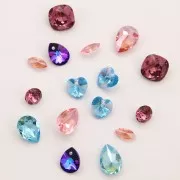 Cabochon PureCrystal 4470 10mm Light Rose Ignite x1