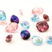 Cabochon PureCrystal 4470 10mm Light Rose Ignite x1