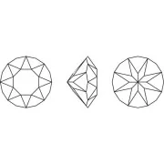 Cabochon PureCrystal 1088 6mm Light Rose Ignite x1