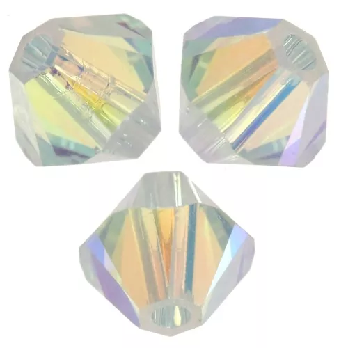 PureCrystal 5328 Biconi di cristallo da 4 mm - Azzurro AB2X x50