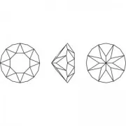 Cabochon PureCrystal 1088 8mm Aquamarine Ignite x1