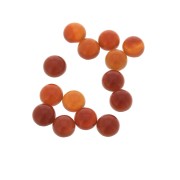 Cabochon rotondo 6 mm pietra gemma tinta - Agate Rouge x1