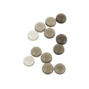 Cabochon rotondo 6 mm pietra gemma - Quartz fumé x1
