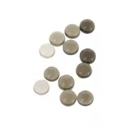 Cabochon rotondo 6 mm pietra gemma - Quartz fumé x1