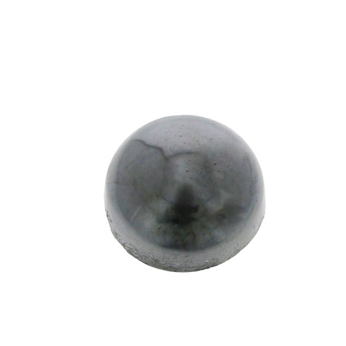 Cabochon rotondo 6 mm pietra gemma - Hematite x1